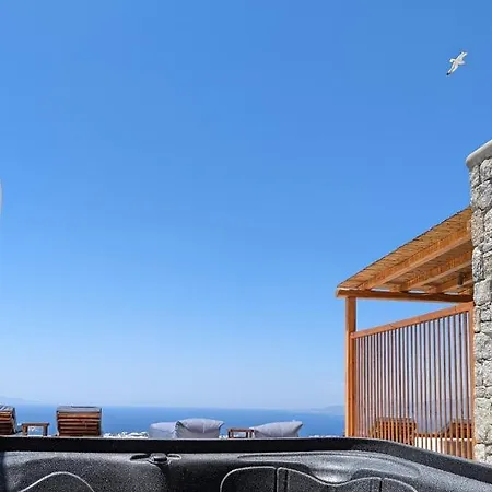 Alojamento de Acomodação e Pequeno-almoço Sunset Hill Mykonos Town